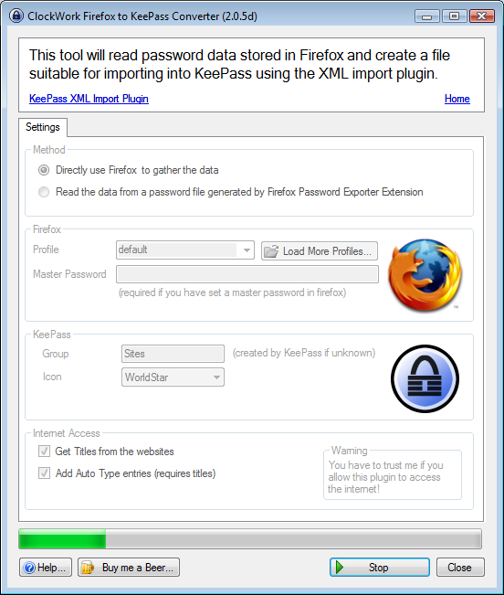 keepass firefox addon